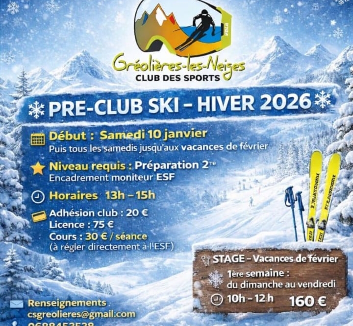 Début de la saison pour le Pré-Club