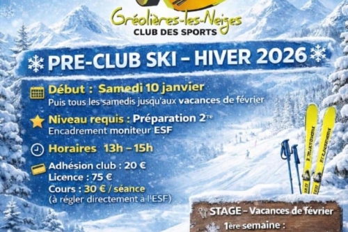 Début de la saison pour le Pré-Club