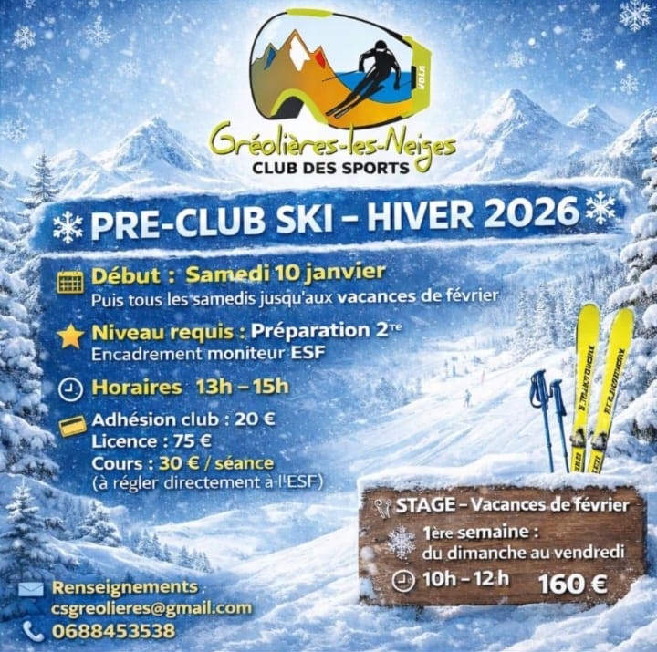 Début de la saison pour le Pré-Club