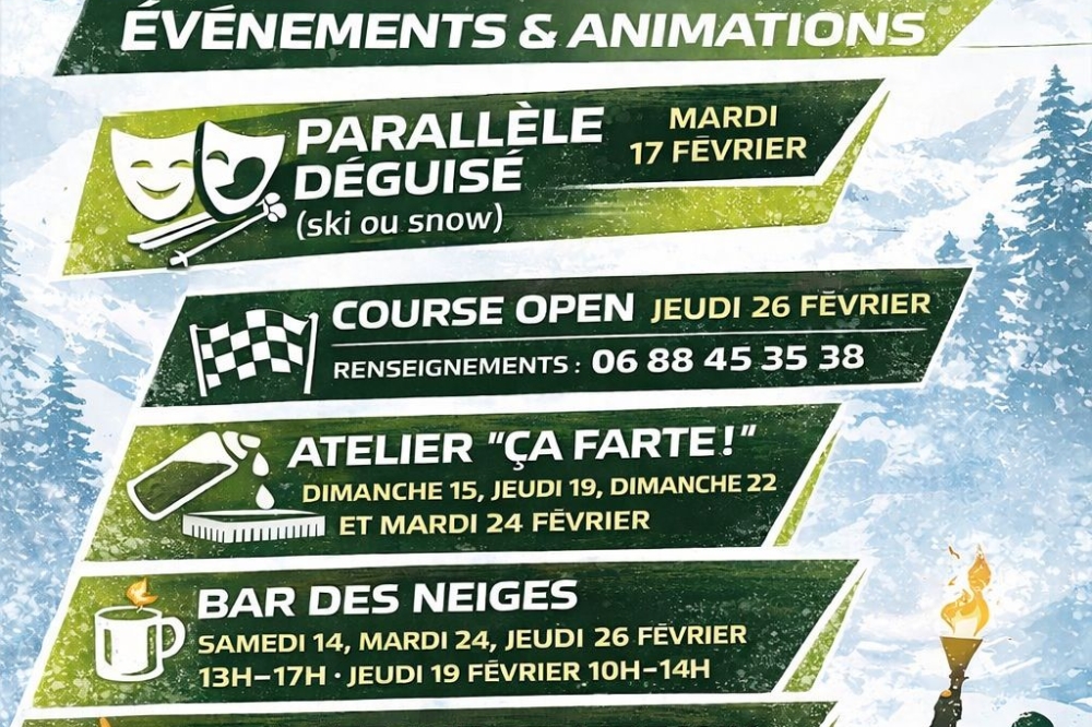 Programme des vacances de février