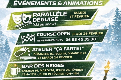 Programme des vacances de février